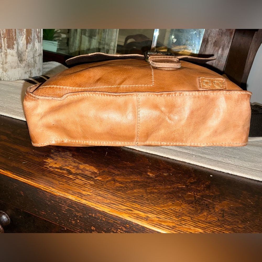 NWT Bed Stu Leather Venice Beach II Patchwork Crossbody Bag Tan MR MSRP $295 - Picture 6 of 14